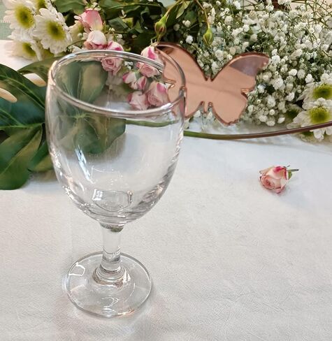 20pcs of Acrylic Drink Markers,Mirrored Butterfly Champagne Glass Markers,Blank Wedding Drink Charm,DIY Butterfly Place Names Wedding Favours in Saudi Arabia