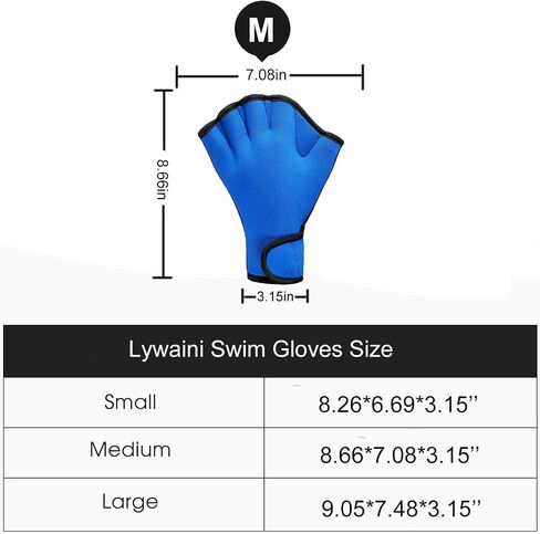 Swim Training Gloves, Neoprene Webbed Fitness Water Resistance Training Gloves for Swimming Diving Water Aerobics in Saudi Arabia