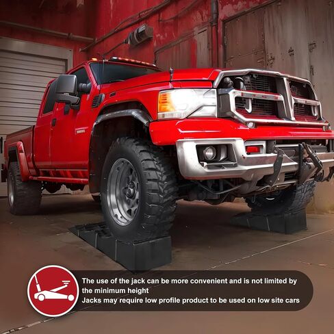 BIG RED AGT16PR 3 منحدرات سيارة منخفضة الارتفاع (زوج واحد): مثالية لتغيير الزيت وسهولة الوصول إلى أسفل السيارة وحماية ثابتة للإطارات - سعة تحميل 3 طن (6000 رطل)، أسود in Kuwait
