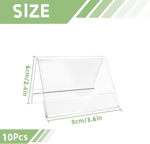 10 PCS Acrylic Table Tent Sign with 20 PCS Cards Coffee and Tea Sign Beverage Table Display Tent Signs Beverage Sign Set for Party Buffet Restaurant Banquet Wedding Indoor Outdoor 3.54 x 2.36'' in Kuwait
