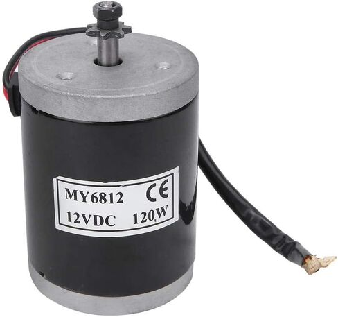 Motor 12V 120W, MY6812 Electric Brushed Motor High Speed Small Brush Motor with Belt Pulley Electric Scooter E Bike Accessory, Pulse 12v Motor for Scooter in Saudi Arabia