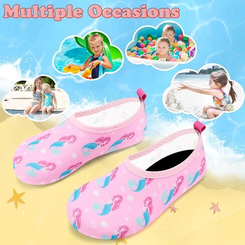 Deevike Kids Water Shoes Boys Grils Barefoot Quick Dry Aqua Socks Beach Shoes for Toddler Sports Swim Surf Outdoor Walking in Saudi Arabia