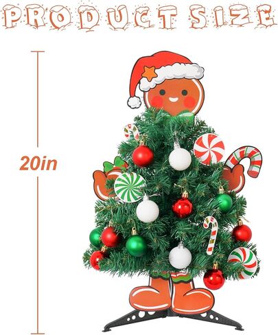 Nightmare Before Christmas Mini Tree Jack Head Arms and Legs Xmas Tree Decorative Tabletop Tree with Light Small Tree for Indoor Home Decorations Gothic Themed Party in Saudi Arabia