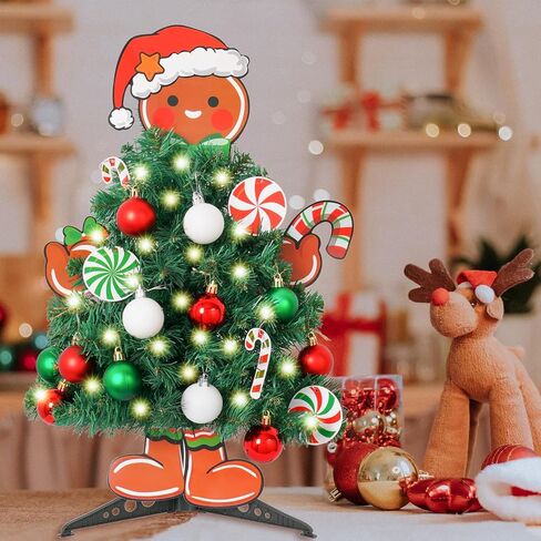 Nightmare Before Christmas Mini Tree Jack Head Arms and Legs Xmas Tree Decorative Tabletop Tree with Light Small Tree for Indoor Home Decorations Gothic Themed Party in Saudi Arabia