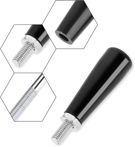 Vin Beauty مقبض دوار مقبض عقارب مع M8 جذع ملولب ذكر، 2 قطعة M8 مقبض خيط مقابض دوارة لمقطورة القارب جاك آلة النجارة، آلات طحن الإسكان الخلفي، 47 مم in Saudi Arabia