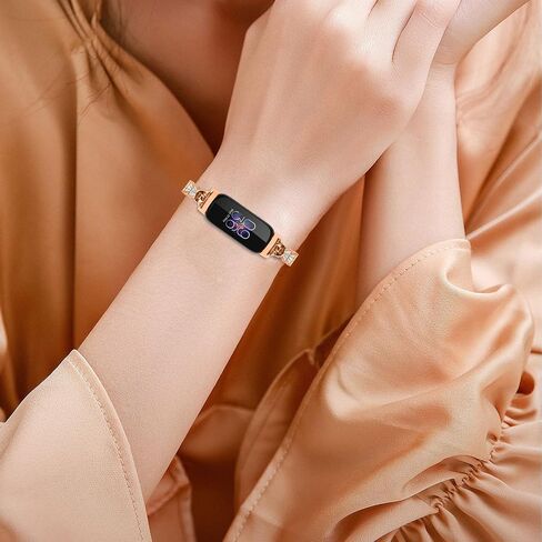 FitTurn Compatible With Fitbit Inspire 2/Inspire HR/Inspire/Ace 3/Ace 2 Band, Inspire 2 Bling Band, Inspire HR Band with Diamond Crystal Metal Bling Replacement Strap Band for Fitbit Inspire/Inspire 2/Inspire in Saudi Arabia