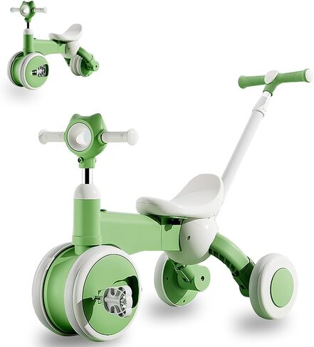 Toddler Tricycles for 1-5 Year Olds, 5in 1 Toddler Bike, Baby Balance Bike, Tricycle,3 Wheel ，Baby Walker, Parent Push Trike with Adjustable Handle, Christmas & Birthday Gift for Boy & Girl. in Saudi Arabia