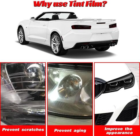 Precut Tint Kit Film Fit for Toyota Highlander 2020-2022 Accessories with Gloss Dark Smoke Wrap Overlay Cover Vinyl Decals Exterior Parts (Tail Light) in Saudi Arabia