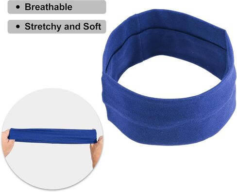 VOCOSTE 1 Pcs Headbands, Sweatbands, Stretchy Moisture Wicking Headband, for Sports, Cotton in Kuwait
