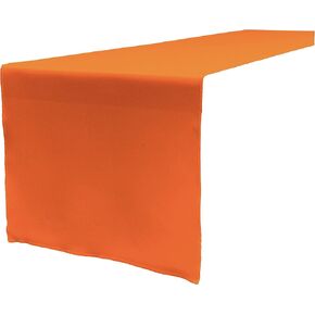 LA Linen Polyester Poplin Table Runner 14 by 108-Inch, Black