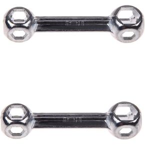 2Pcs Dog Bone Hexagon Wrench Mini Pocket Wrench Bicycle Repair Tool Metal Bicycle Spanner 6-12mm Hexagon Holes Silver Multi-Tool