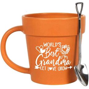 Funny Mug (Lady) HandMade Gardening Gifts for Women Unique - Plant Gifts for Plant Lovers - Plant Lady Mug - Gardener Gifts for Her - Plant Pot Cup