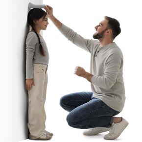Ellie Smart Accurate Height Measurement for Kids - Wall Portable Millimeter Wave Body Height Stadiometer Display with APP for Height Tracking and Data Management