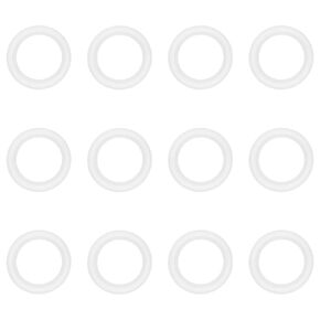 1.5 Inch Tri Clamp Silicone Gasket for 1.5" Tri-Clamp Sanitary Fittings TC O-Ring Seal Gaskets 12PCS