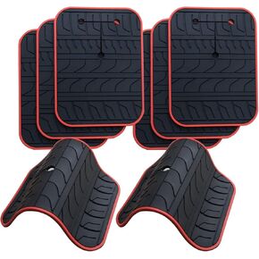 Anti-Scratch Anti-Collision Non-Slip Silicone Pads, Car Scratch Protector for Trunk Bike Rack, Bicycle Car Racks Accessories,Car Paint Protective Pads Car Tire Pattern Non-Slip(Pack of 8)