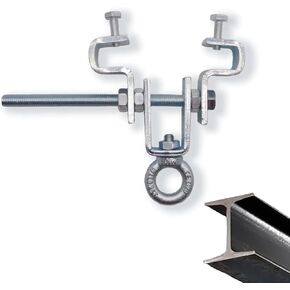 Heavy Duty Steel Beam Clamp for Heavy Bag Suitable I-Beam 2.48" to 8.46" Can Withstand 550 pounds
