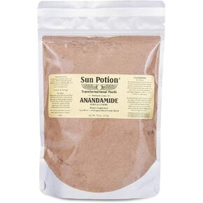 Organic Anandamide 222g by Sun Potion - Raw Unsweetened Cacao Powder and Tonic Herbs - Includes Tocos Ashwagandha Reishi Maca Moringa Turmeric Astragalus Cayenne Cinnamon and Others in Saudi Arabia