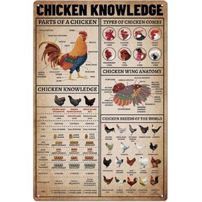 SUPERDANT Tin Sign Cooking Temperature Vintage Metal Tin Signs Beef Poultry Pork Fish Funny Wall Art Painting Metal Decor for Restaurant Kitchen Bar 20x30cm