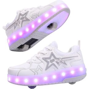 Roller Skate Shoes for Kids Girls Roller Shoes Boys Rechargeable Wheels Kids Sneakers Fashion Color Shoes Shiny and Birthday for Boys and Girls in Kuwait