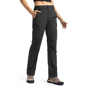 Moosehill Women's Hiking Cargo Pants Lightweight Work Travel Pants Quick Dry Casual Summer Pants for Women with 5 Pockets