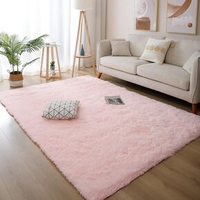 4X6 Dark Grey Area Rugs Modern Home Decorate Soft Fluffy Carpets for Living Room Bedroom Kids Room Fuzzy Plush Non-Slip Floor Area Rug Fluffy Indoor Carpet