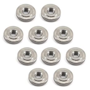 (4 Pieces) M12 Round Knurled Thumb Nut 304 Stainless Steel Metric Thread Nuts Hand Screw Knobs Lock Adjusting Nuts Fasteners for 3D Printer Parts