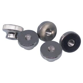 5pcs M6 x 1mm Stainless Steel Knurled Thumb Nut Right Hand Thread