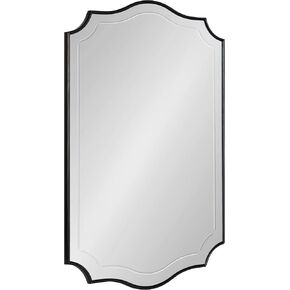 Kate and Laurel Hollyn Glam Scalloped Wall Mirror, 20 x 30, Gold, Decorative Traditional Wall Decor with Elegant Frame and Soft Scallops in Saudi Arabia