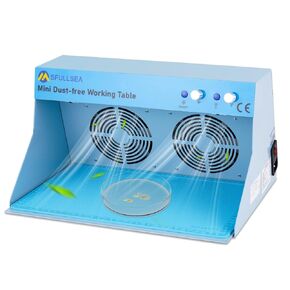 Portable Laminar Flow Hood Mycology Small Mini Vertical Laminar Flow Hood HEPA Filter Air Flow Clean Bench Workstation for Phone LCD Repair Agar Tissue Culture Seedlings