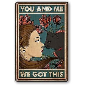 WEIMEILD Yoga And She Lived Happily Ever After, Vintage Retro Metal Tin Sign Pub Bar Man Cave Club Decoration 8 x 12inch(Tin-76)
