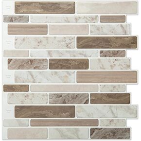 LONGKING Peel and Stick Backsplash Tile for Kitchen, Stick on Tile on Wall, Bathroom (Blue Stone)