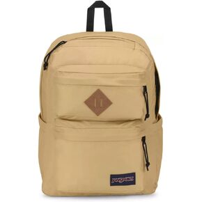 JanSport Double Break Backpack - Work, Travel, or Laptop Bag, Curry