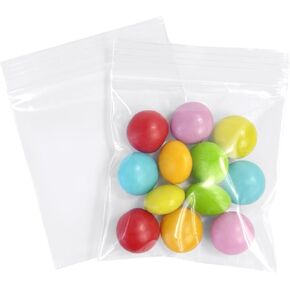 2x2 Mini Plastic Zip Bags,200Pieces Jewelry Bags, Clear Resealable Small Zip Bags