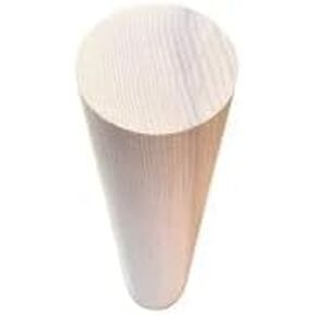 Round Wooden Dowel 1 1/4 Inches Thick by 12 Inches Long - Premium Quality Hardwood 1.25 Inch Dowel for DIY Projects, Crafts, Furniture, Repairs (1)