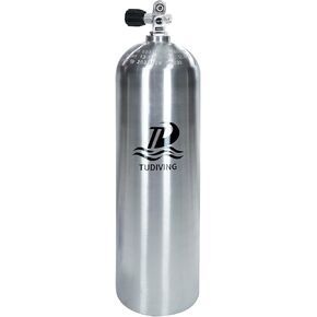 TUDIVING-4500Psi 300Bar Scuba Diving Tank,80CF Aluminum Diving Cylinder,11.1L Diving Bottle with Valve