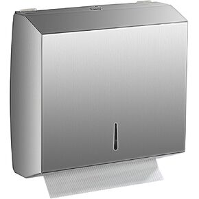 FVITA Paper Towel Dispenser Wall Mount Commercial C Fold Multifold Hand Paper Towel Dispenser with Lock Brushed Nickel Stainless Steel