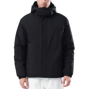 CAMEL CROWN Men's Winter Ski Jacket Mountain Snow Coats Waterproof Detachable Hood Windproof Fleece Rain Jackets