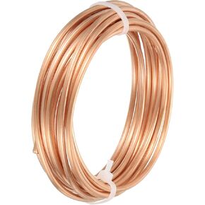 DMiotech 2mm x 3.0mm Long 5.0 M Refrigerator Copper Pipe Flexible Tubing for Compression, Air Conditioner Air Assist