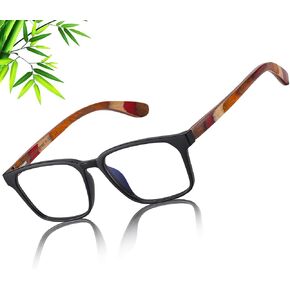 DUCO كمبيوتر خشبي نظارات حجب الضوء الأزرق للرجال والنساء قراءة الألعاب التلفزيون الهواتف U400 LensDC5212 in Kuwait