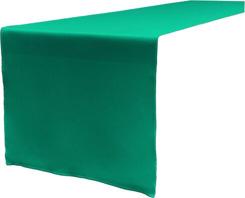 LA Linen Polyester Poplin Table Runner 14 by 108-Inch, Black in Kuwait