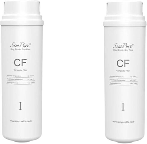 SimPure Q3-600 2 Pack CF Filters, Replacement Cartridge for SimPure Q3-600 Reverse Osmosis System.𝐍𝐨𝐭 𝐟𝐨𝐫 𝐒𝐢𝐦𝐏𝐮𝐫𝐞 𝐐𝟔/𝐘𝟕/𝐓𝟏-𝟒𝟎𝟎 𝐑𝐎 𝐒𝐲𝐬𝐭𝐞𝐦 in Saudi Arabia