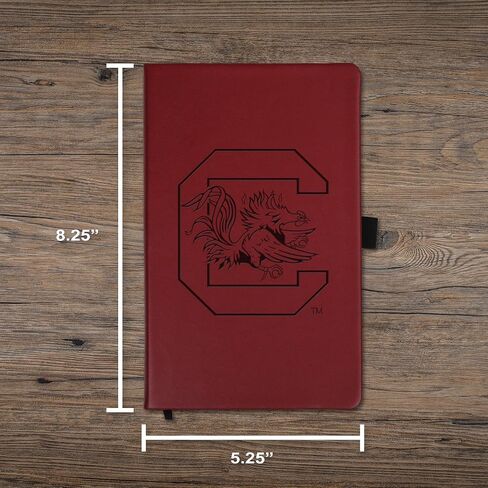 Rico Industries NCAA South Carolina Fighting Gamecocks Laser-Engraved Color Notepad, 5.25 x 8.25-inches in Saudi Arabia