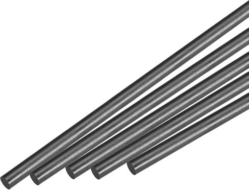 MECCANIXITY 5 Pcs Carbon Fiber Rod, 6mm x 500mm Matte Pole Rod for RC Plane DIY Tool Wing Tube Quadcopter Arm in Saudi Arabia