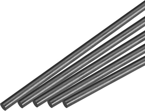 MECCANIXITY 5 Pcs Carbon Fiber Rod, 6mm x 500mm Matte Pole Rod for RC Plane DIY Tool Wing Tube Quadcopter Arm in Saudi Arabia