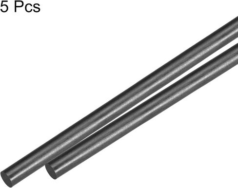 MECCANIXITY 5 Pcs Carbon Fiber Rod, 6mm x 500mm Matte Pole Rod for RC Plane DIY Tool Wing Tube Quadcopter Arm in Saudi Arabia