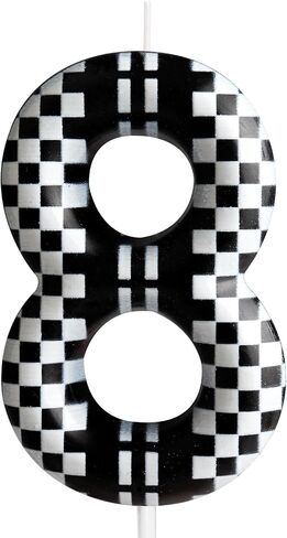 3rd Birthday Candle Racing Cars Number 3 Candle Racing Cars Cake Decoration Birthday Party Supplies Black White Racing Cars Themed Cake Topper Decorations for Kids Boy Girl Party Decor Supplies in Saudi Arabia