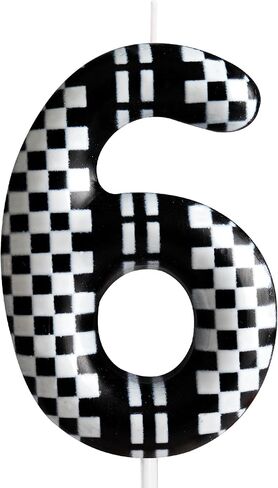 3rd Birthday Candle Racing Cars Number 3 Candle Racing Cars Cake Decoration Birthday Party Supplies Black White Racing Cars Themed Cake Topper Decorations for Kids Boy Girl Party Decor Supplies in Saudi Arabia