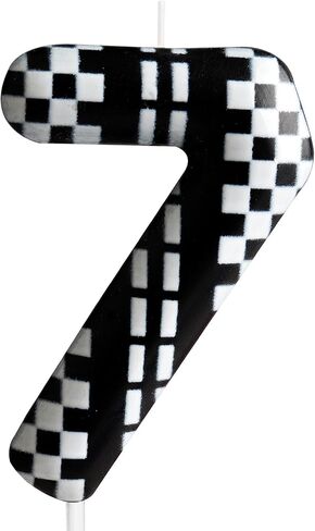 3rd Birthday Candle Racing Cars Number 3 Candle Racing Cars Cake Decoration Birthday Party Supplies Black White Racing Cars Themed Cake Topper Decorations for Kids Boy Girl Party Decor Supplies in Saudi Arabia