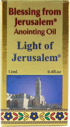 Ein Gedi Elijah Anointing Oil, Blessing from Jerusalem Gold Collection, Holy Land Anointing Oil for Prayers and Blessings. (12ml, Elijah) in Saudi Arabia