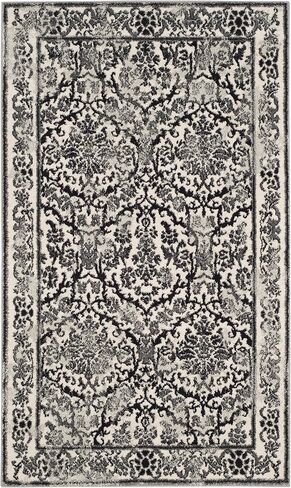 SAFAVIEH Evoke Collection 2'2" x 7' Ivory/Gold EVK242S Non-Shedding Living Room Entryway Foyer Hallway Bedroom Runner Rug in Saudi Arabia